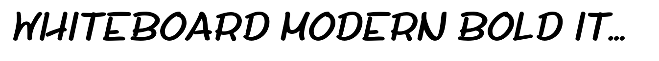 Whiteboard Modern Bold Italic image